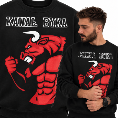 BLUZA  NA SIŁOWNIĘ  KAWAŁ BYKA 2